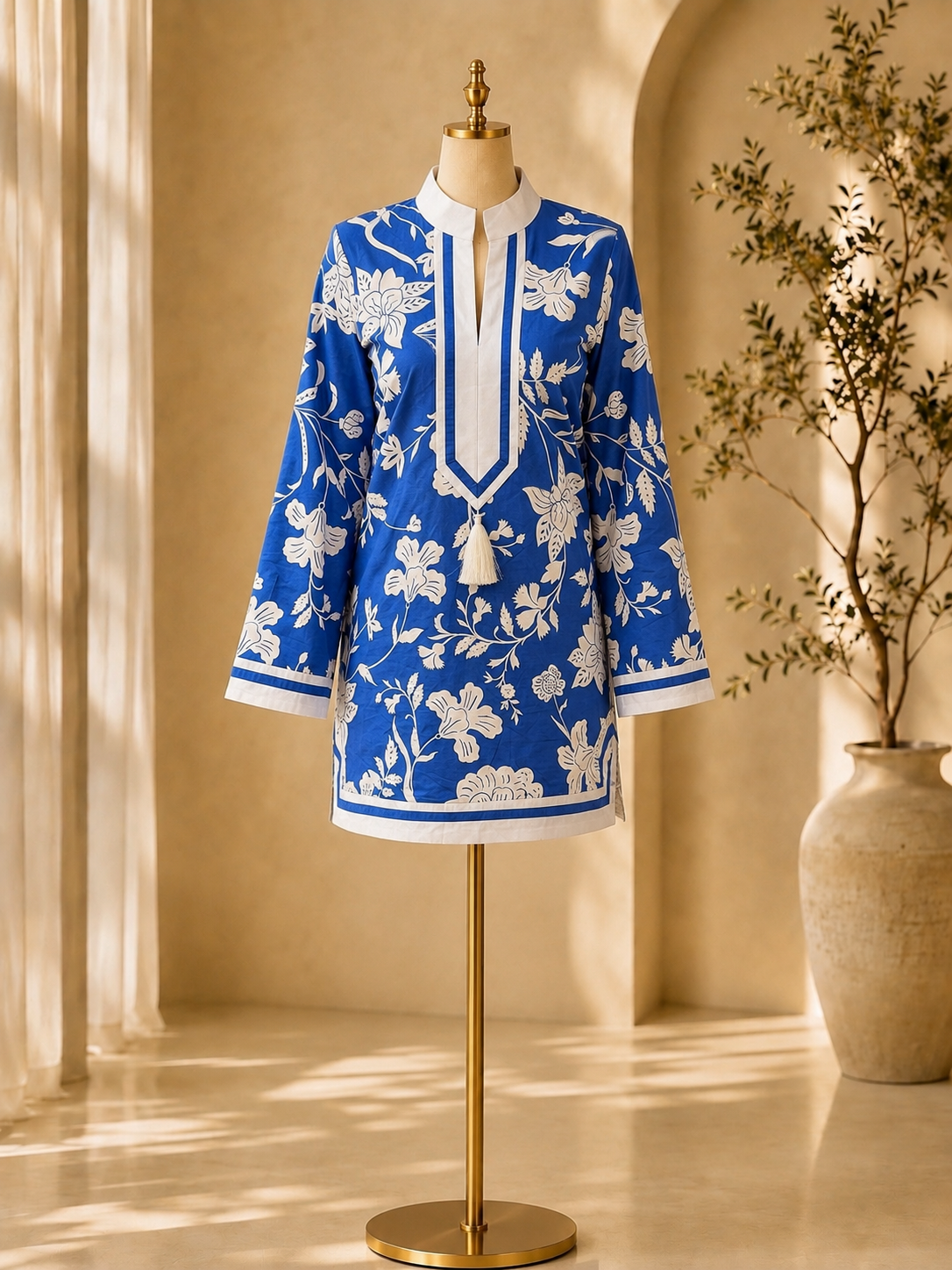 Blue Botanica Dress